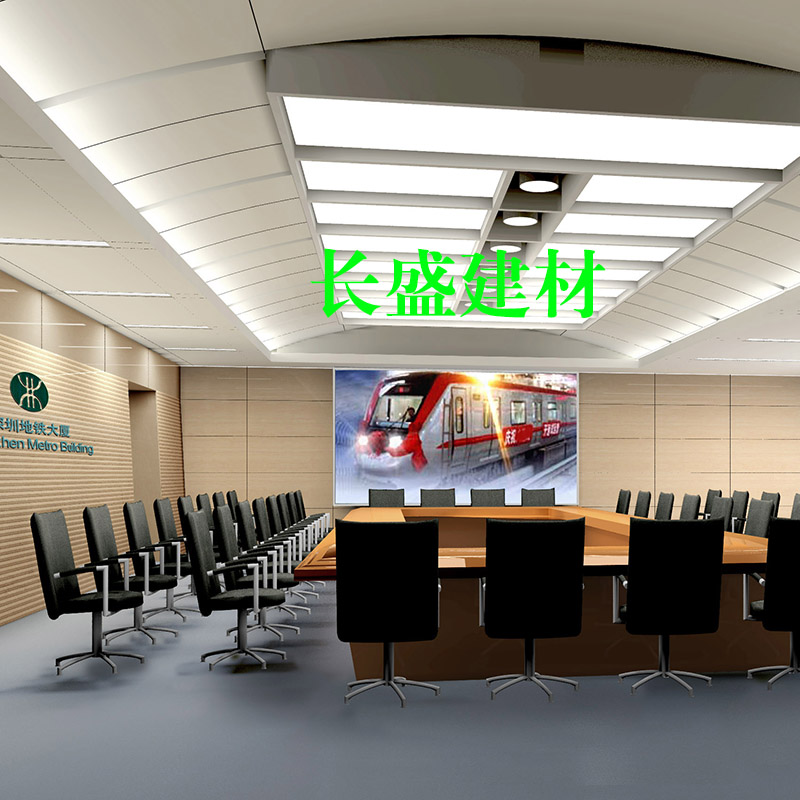 图1-铝蜂窝板吊顶效果